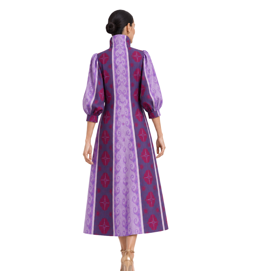 Oriana Printed Cotton-Poplin Longline Dress