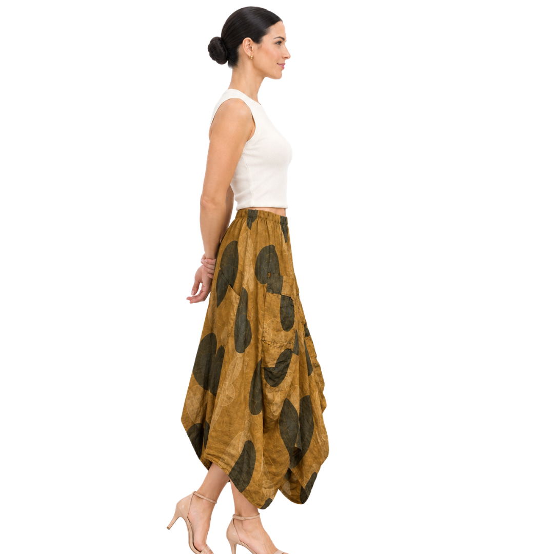 Zola Abstract Cocoon Skirt