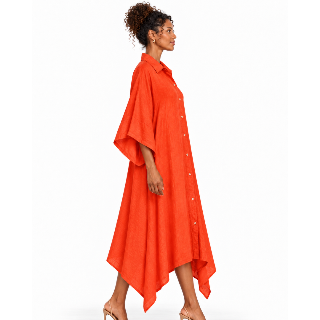 Solara Handkerchief Shirt Dress