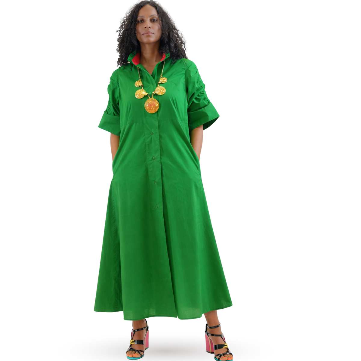 Mila Relaxed Egyptian Cotton Shirt Dress
