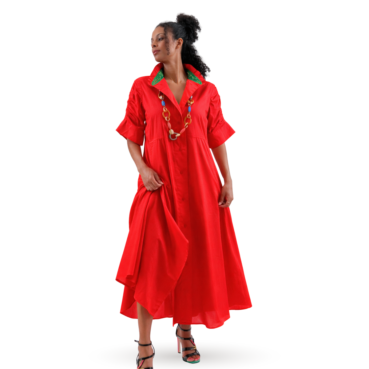 Mila Relaxed Egyptian Cotton Shirt Dress