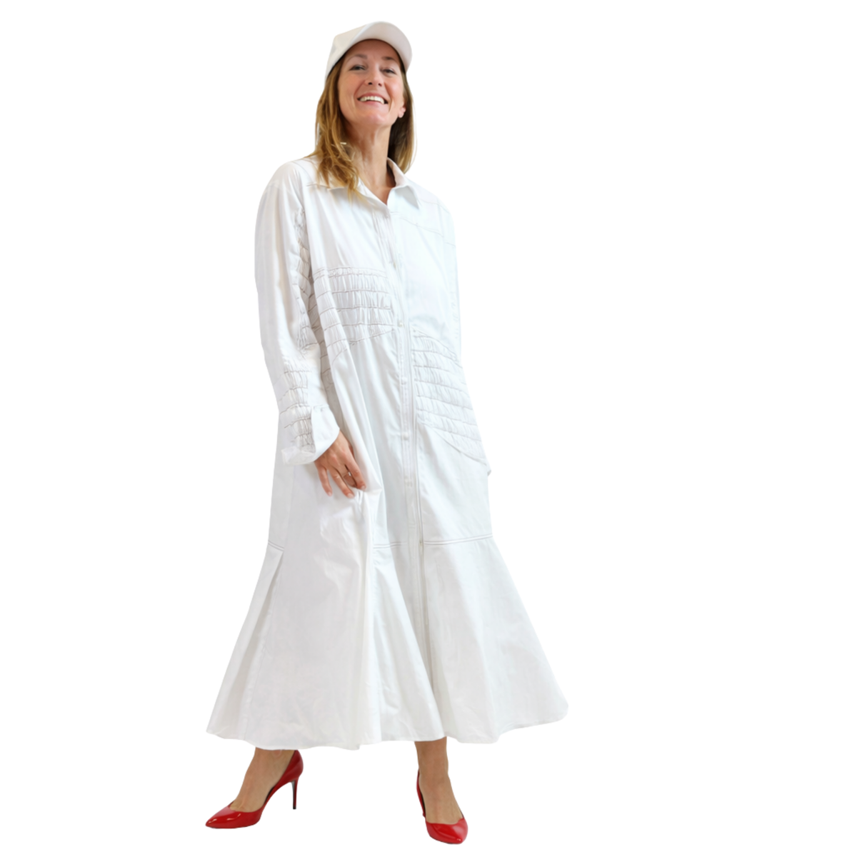 Noelle Classic Poplin Maxi Dress