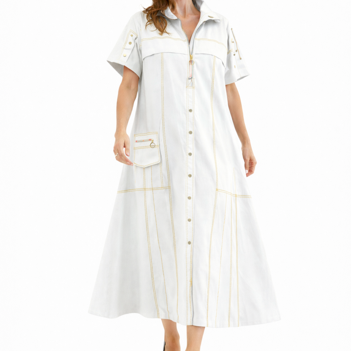 Amara Utility Chic Maxi Dress