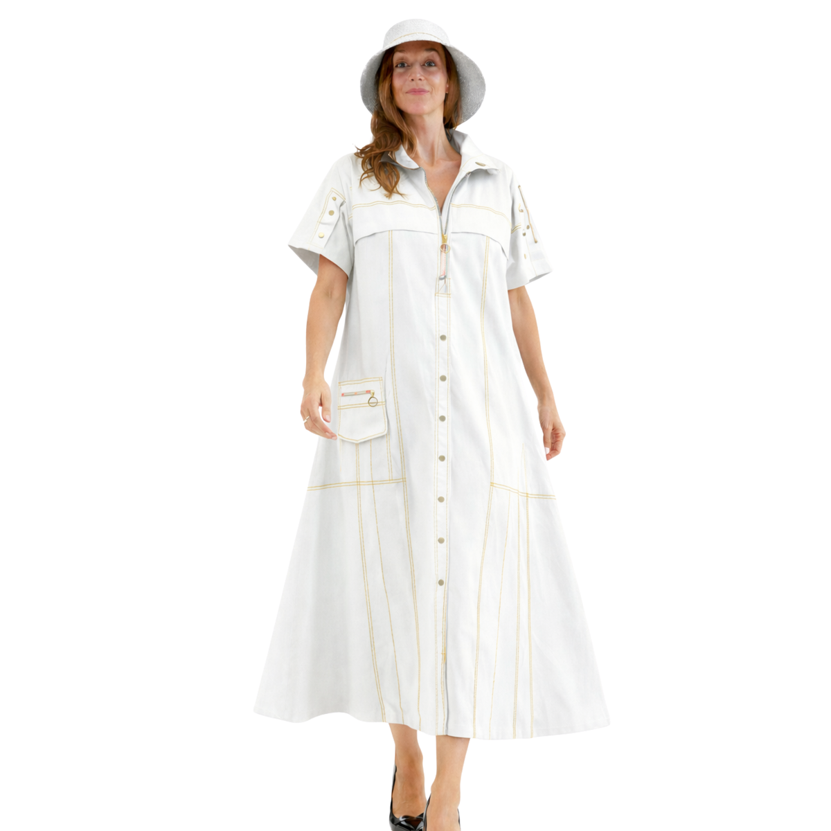 Amara Utility Chic Maxi Dress