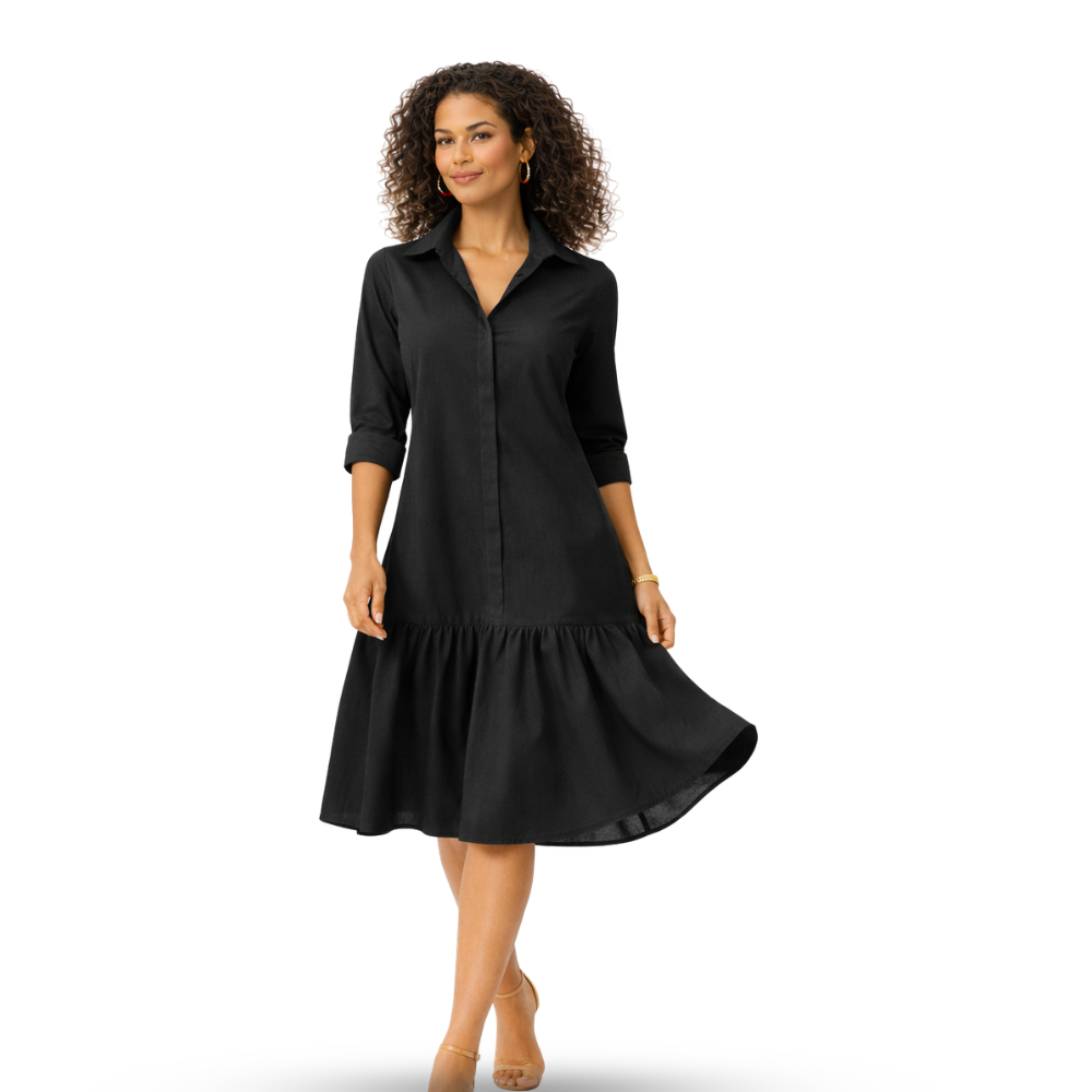 Lana Egyptian Cotton Tiered Shirt Dress