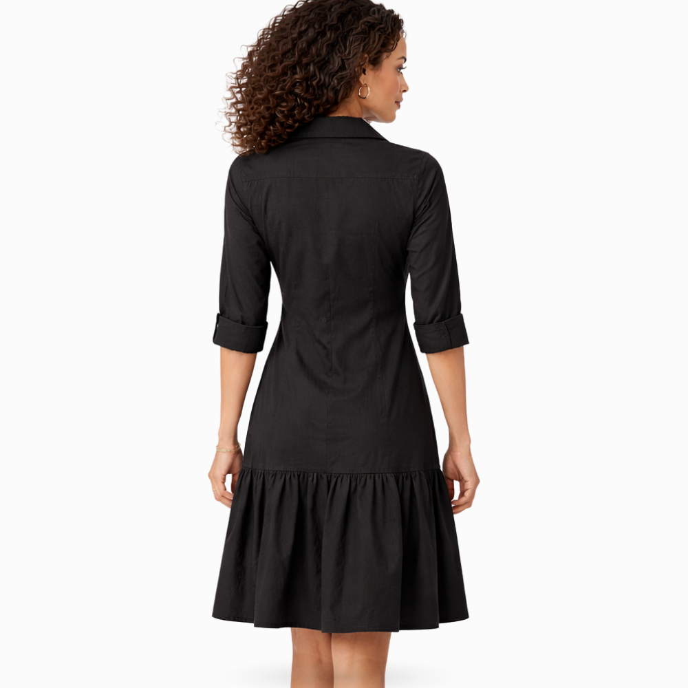 Lana Egyptian Cotton Tiered Shirt Dress