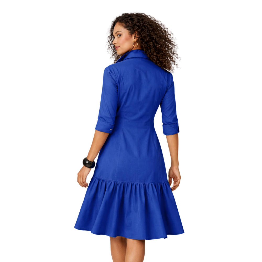 Lana Egyptian Cotton Tiered Shirt Dress