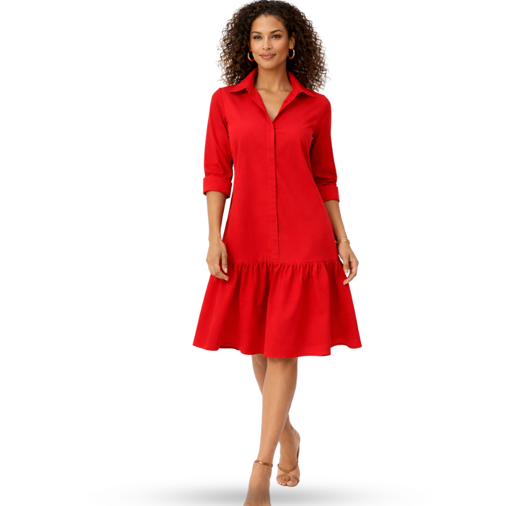 Lana Egyptian Cotton Tiered Shirt Dress