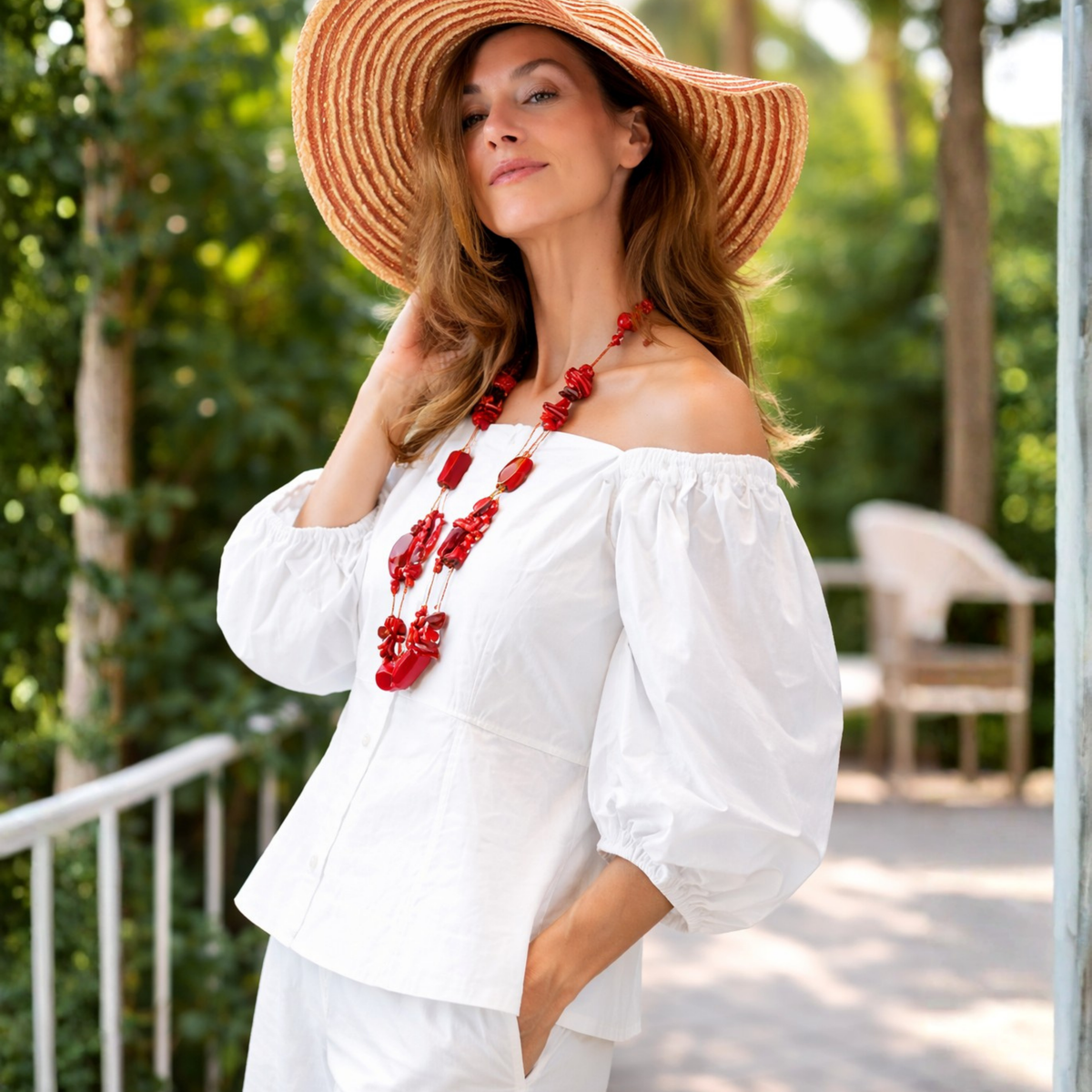 Rochelle Cotton Poplin Top