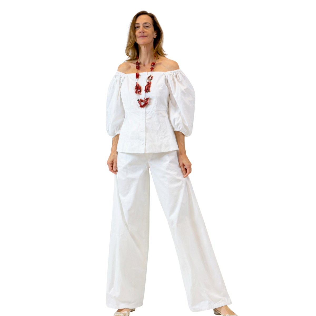 Rochelle Cotton Poplin Top