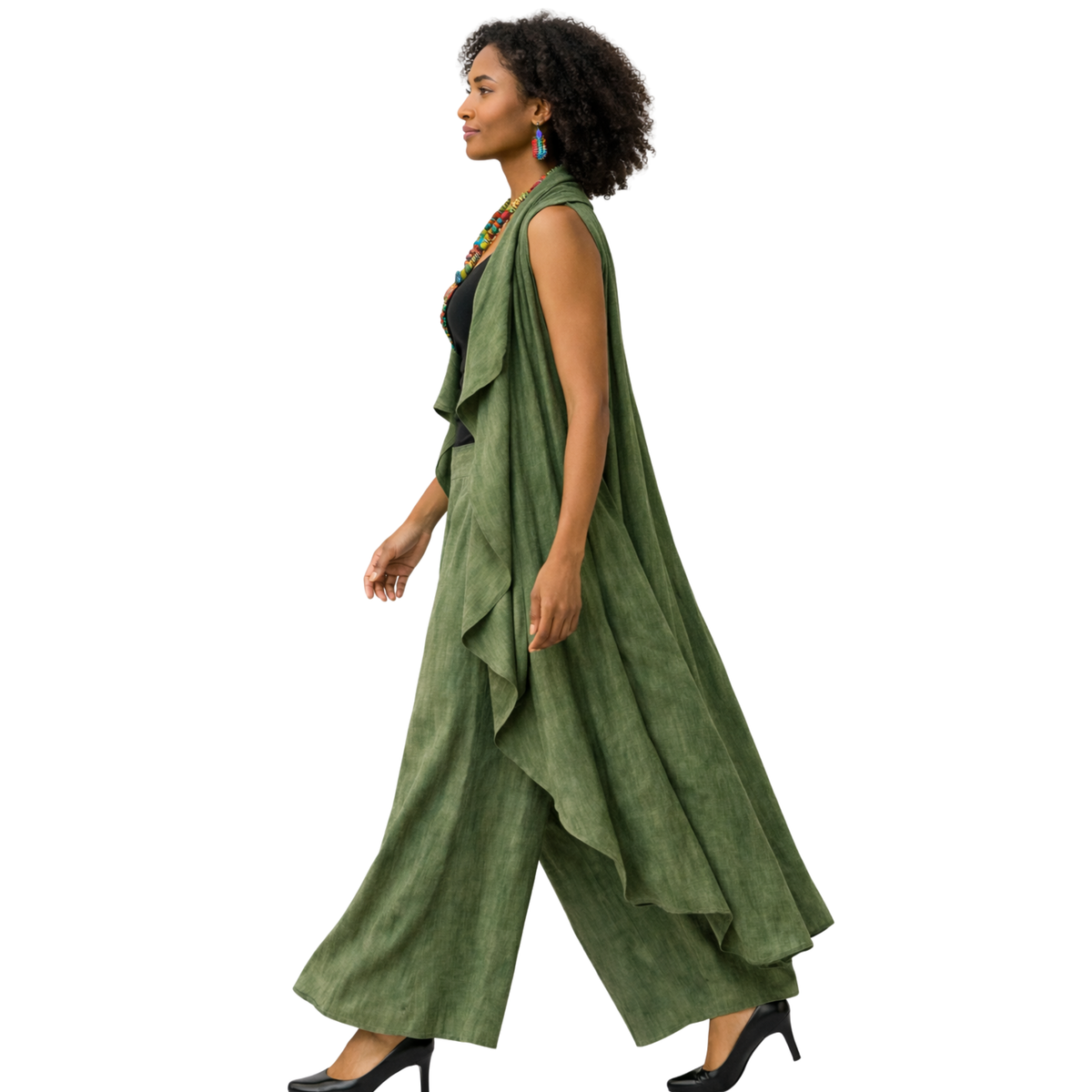 Zyanna Flax Linen 2-Piece Pants Set – Sculpted Resort Ensemble