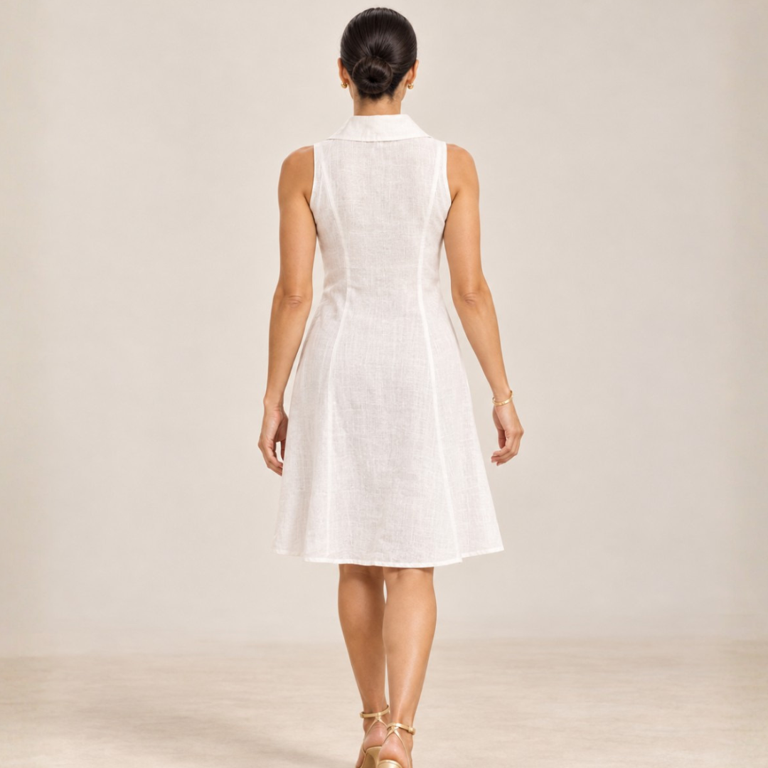 Camille Linen Shirt Dress