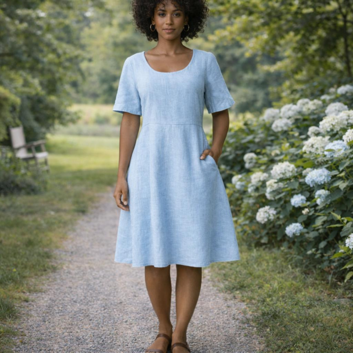 Solene Linen Dress