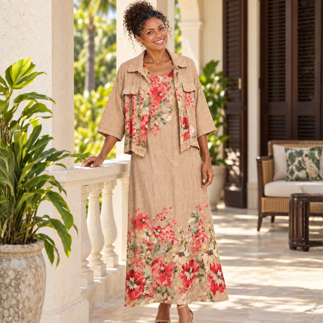 Sienna Floral Linen Set