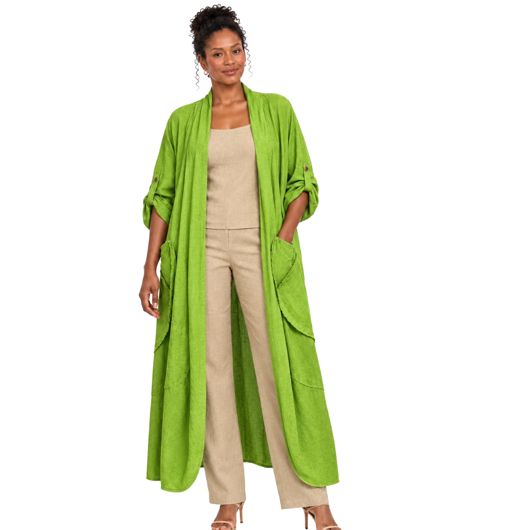 Aurelia Linen Duster Jacket
