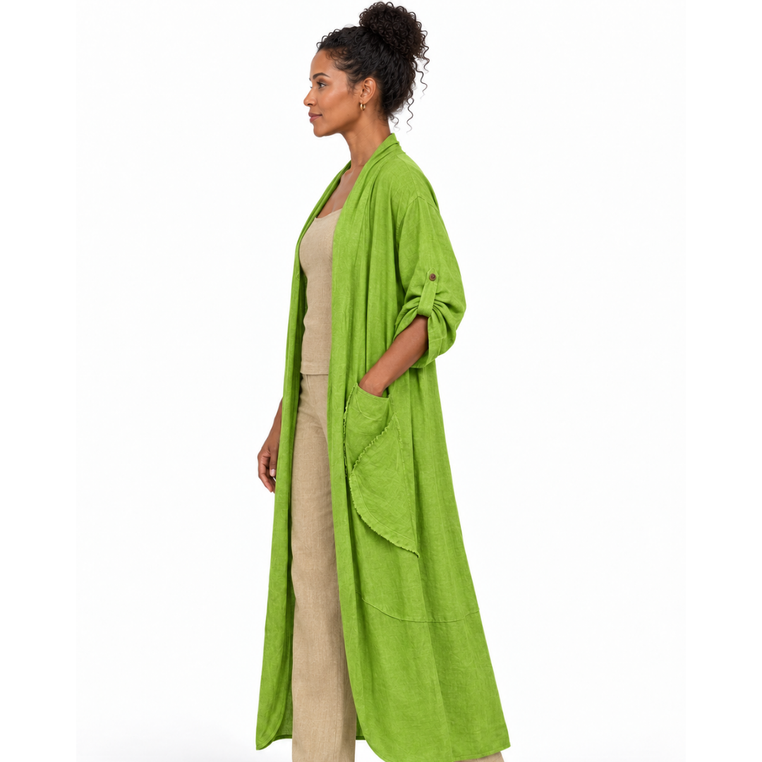 Aurelia Linen Duster Jacket
