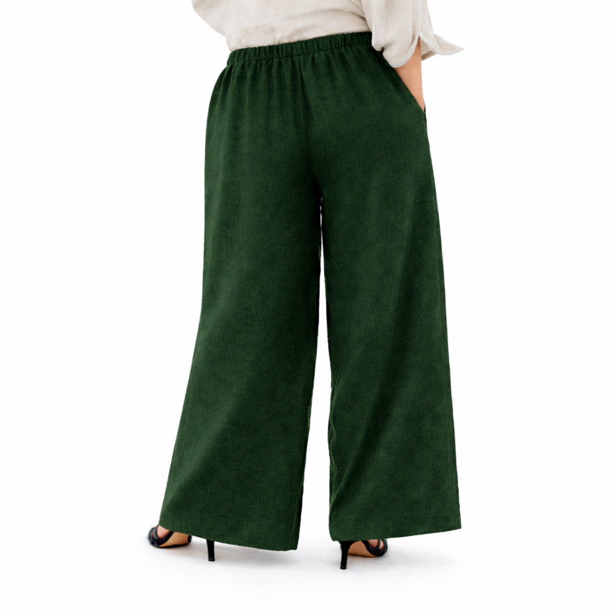 Rachel Linen Palazzo Pants – Flat Front Wide Leg-Essentials