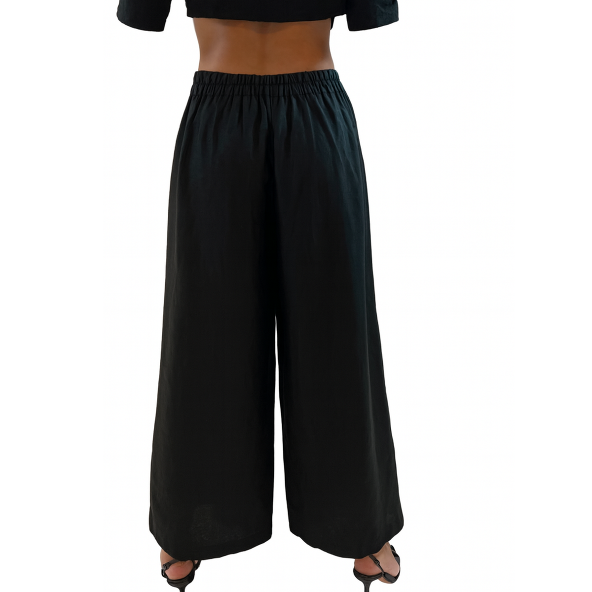 Rachel Linen Palazzo Pants – Flat Front Wide Leg-Essentials