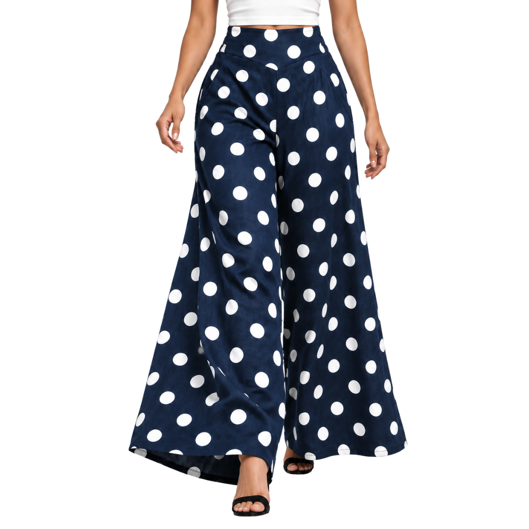 Kenna Linen Palazzo Pants – Flat Front Wide Leg