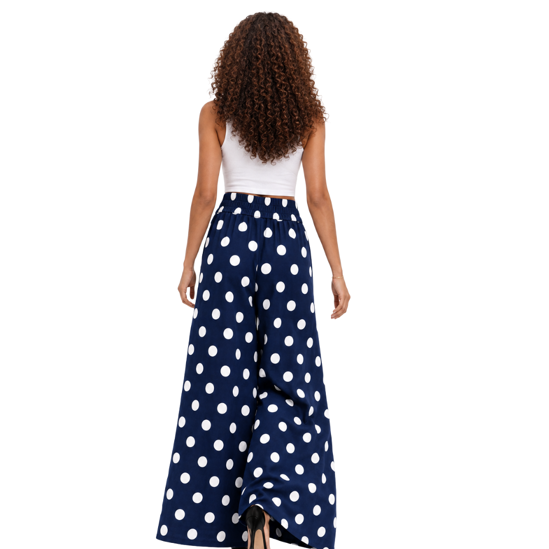 Kenna Linen Palazzo Pants – Flat Front Wide Leg