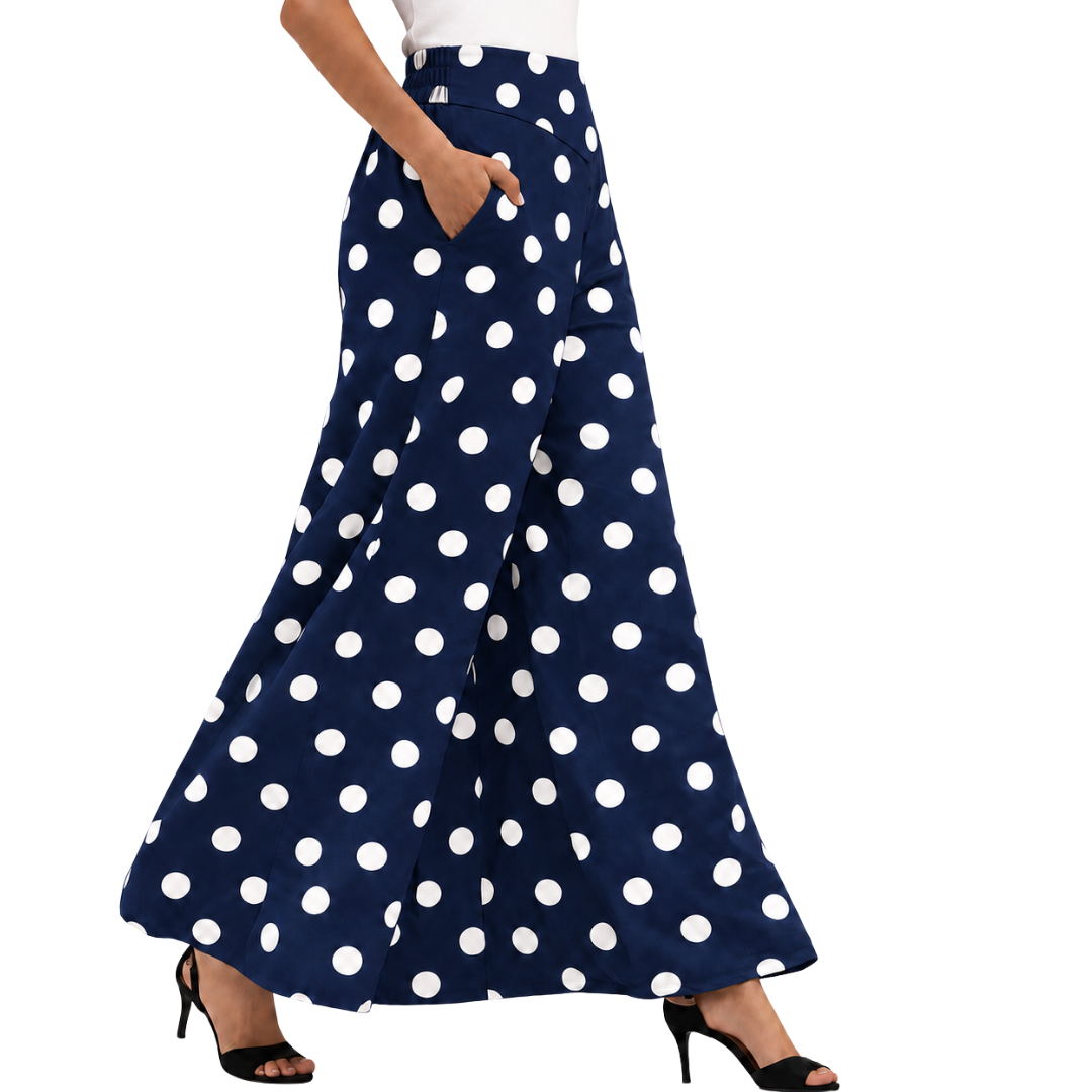 Kenna Linen Palazzo Pants – Flat Front Wide Leg