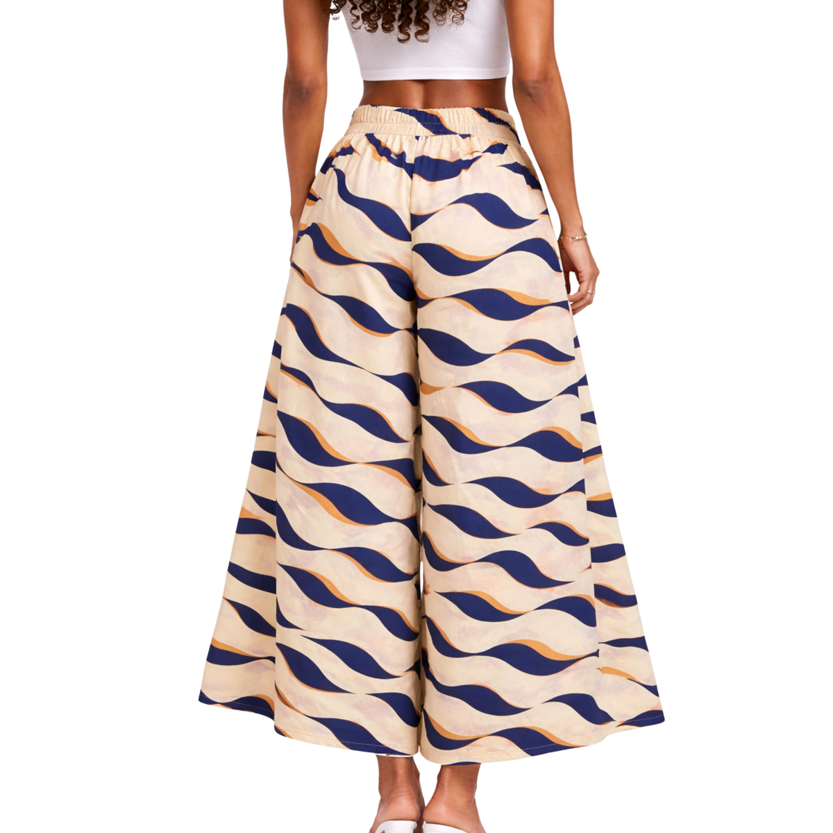 Kenna Linen Palazzo Pants – Flat Front Wide Leg