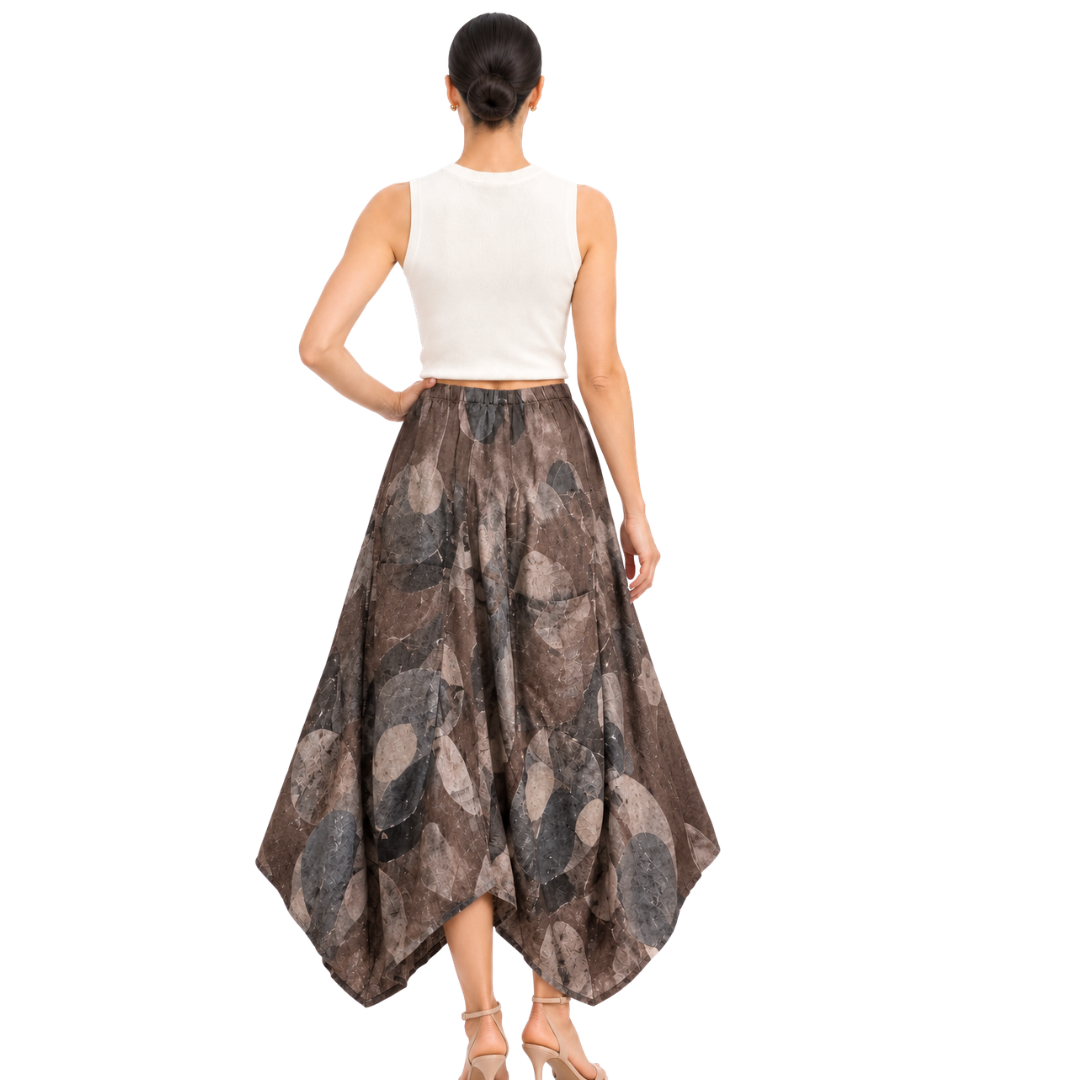 Zola Abstract Cocoon Skirt