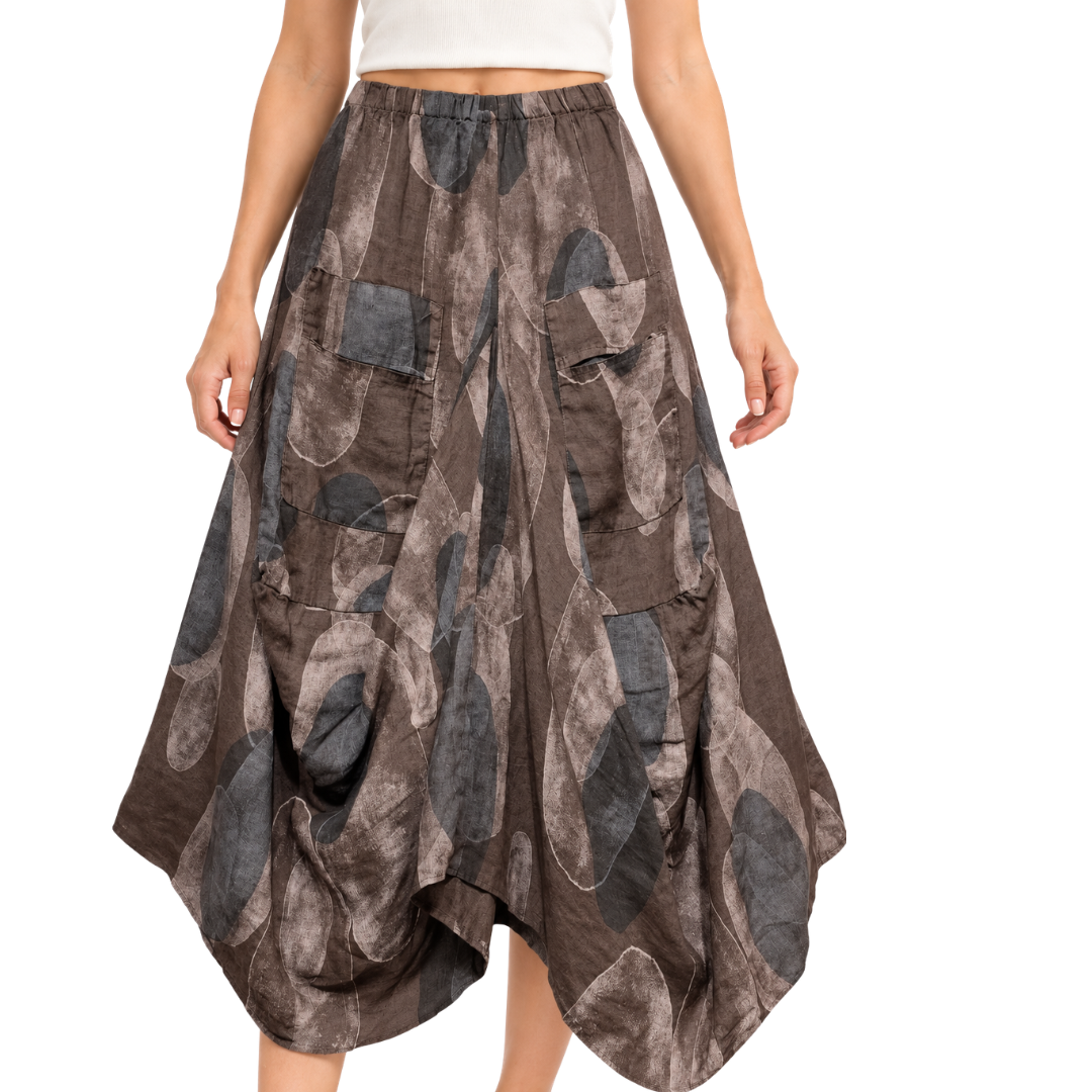 Zola Abstract Cocoon Skirt