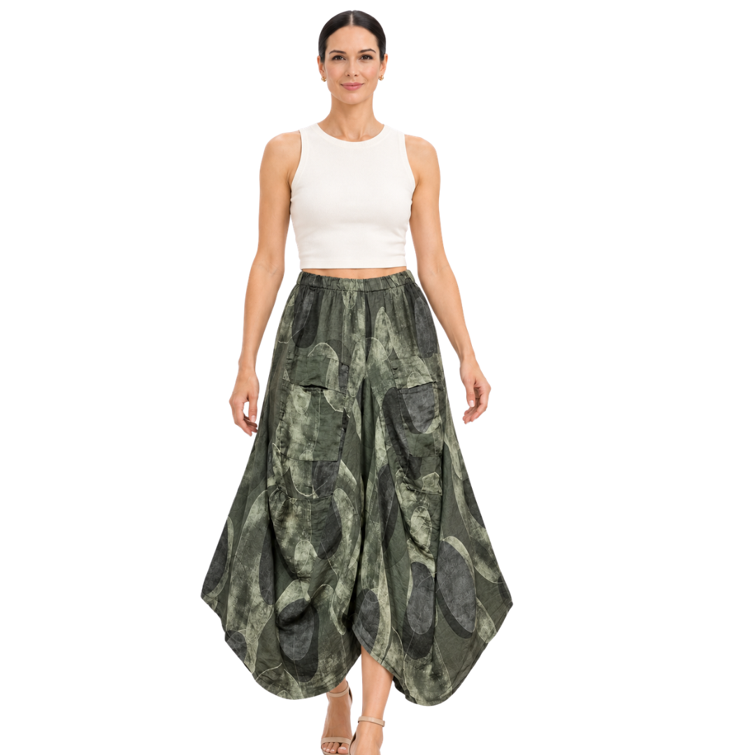 Zola Abstract Cocoon Skirt