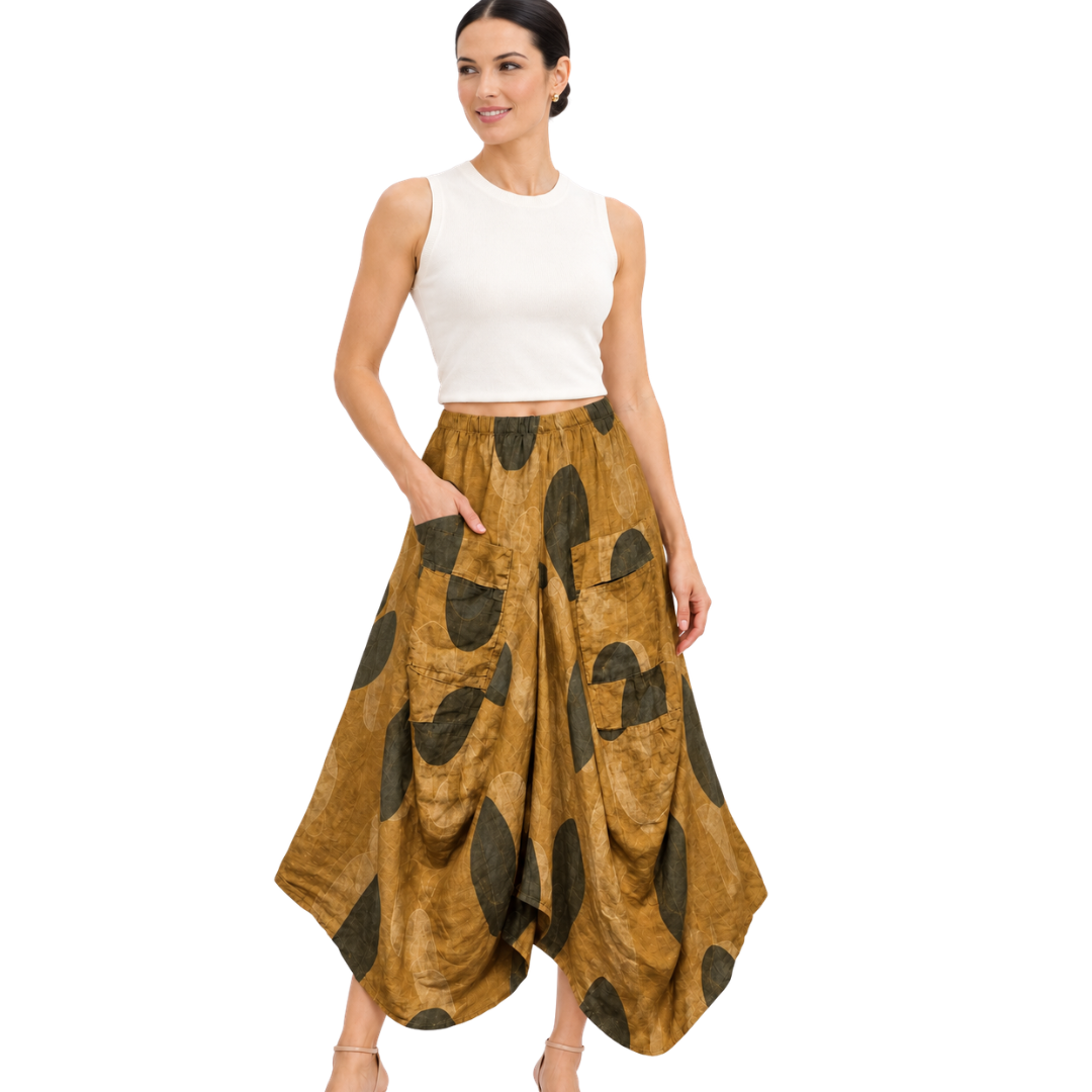 Zola Abstract Cocoon Skirt