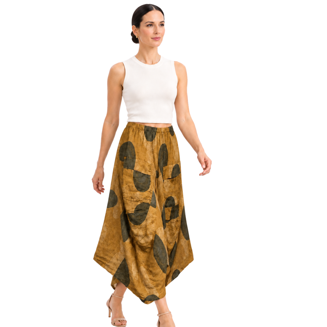 Zola Abstract Cocoon Skirt