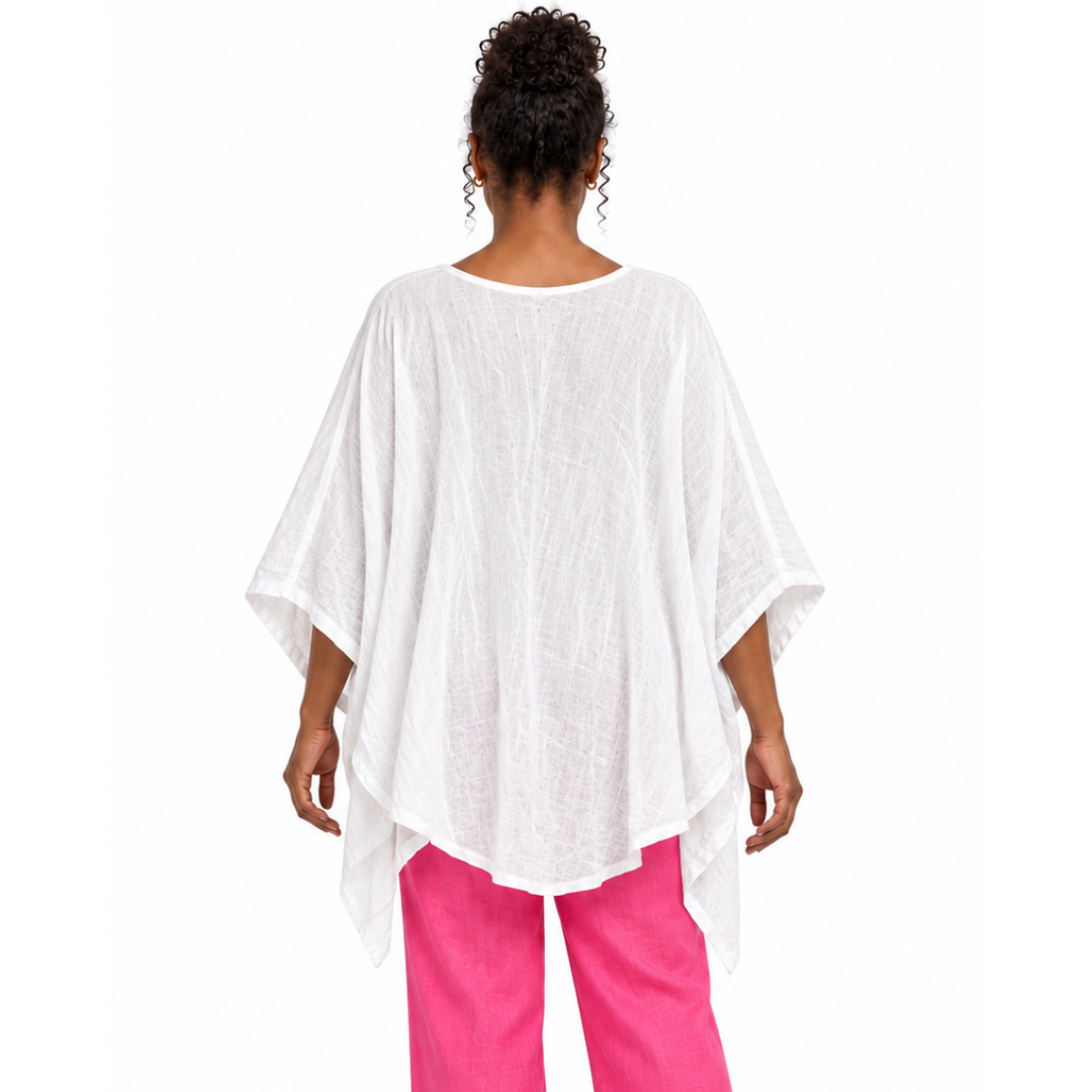 Elara Draped Linen Top