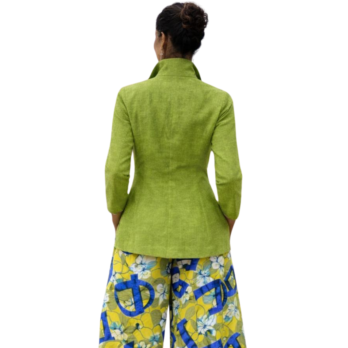 Zaria 100% Linen Relaxed-Fit Resort Blouse