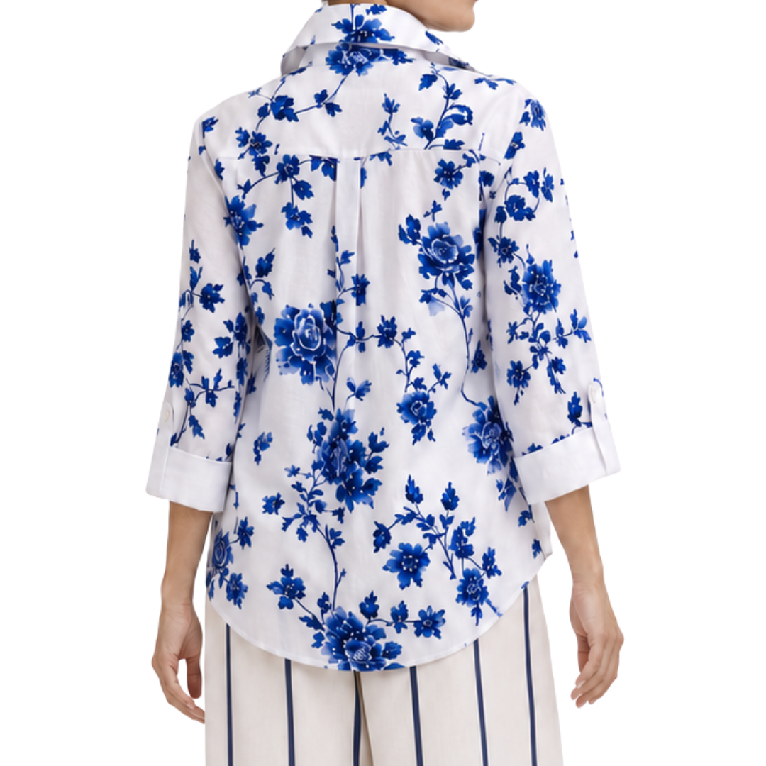 The Paloma Linen Wrap-Front Shirt