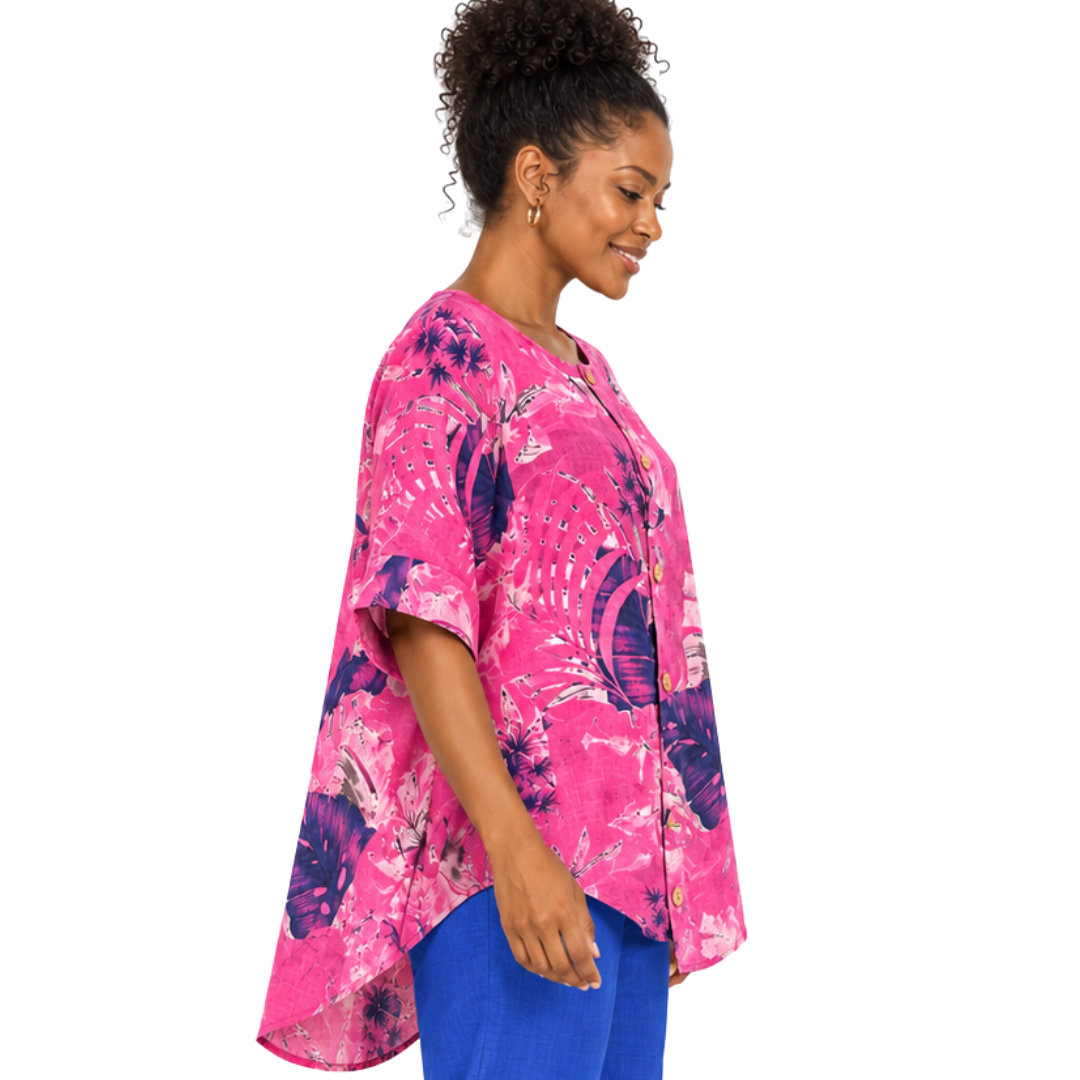 Lucia Tropical Linen Tunic