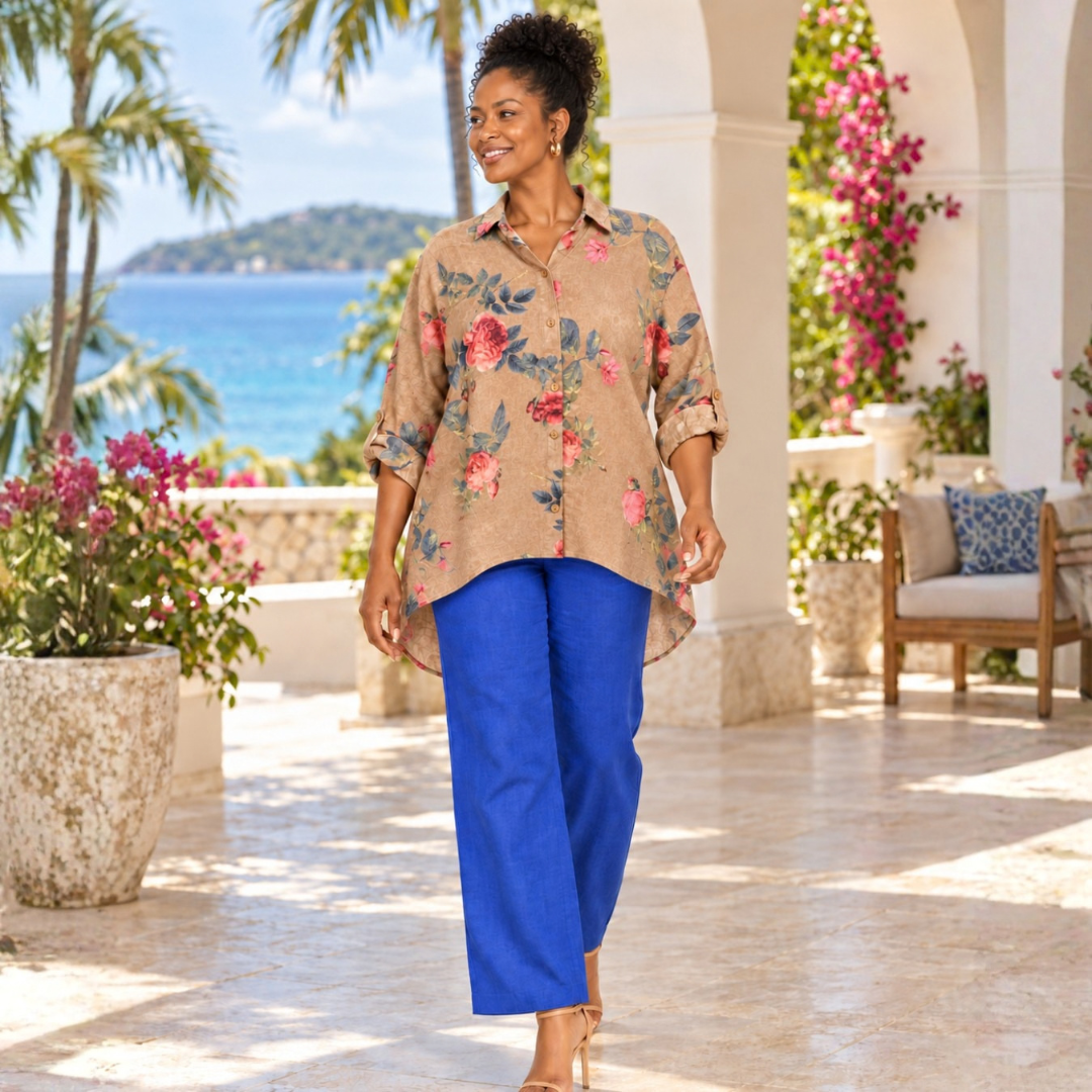 Rosalie Floral Linen Shirt