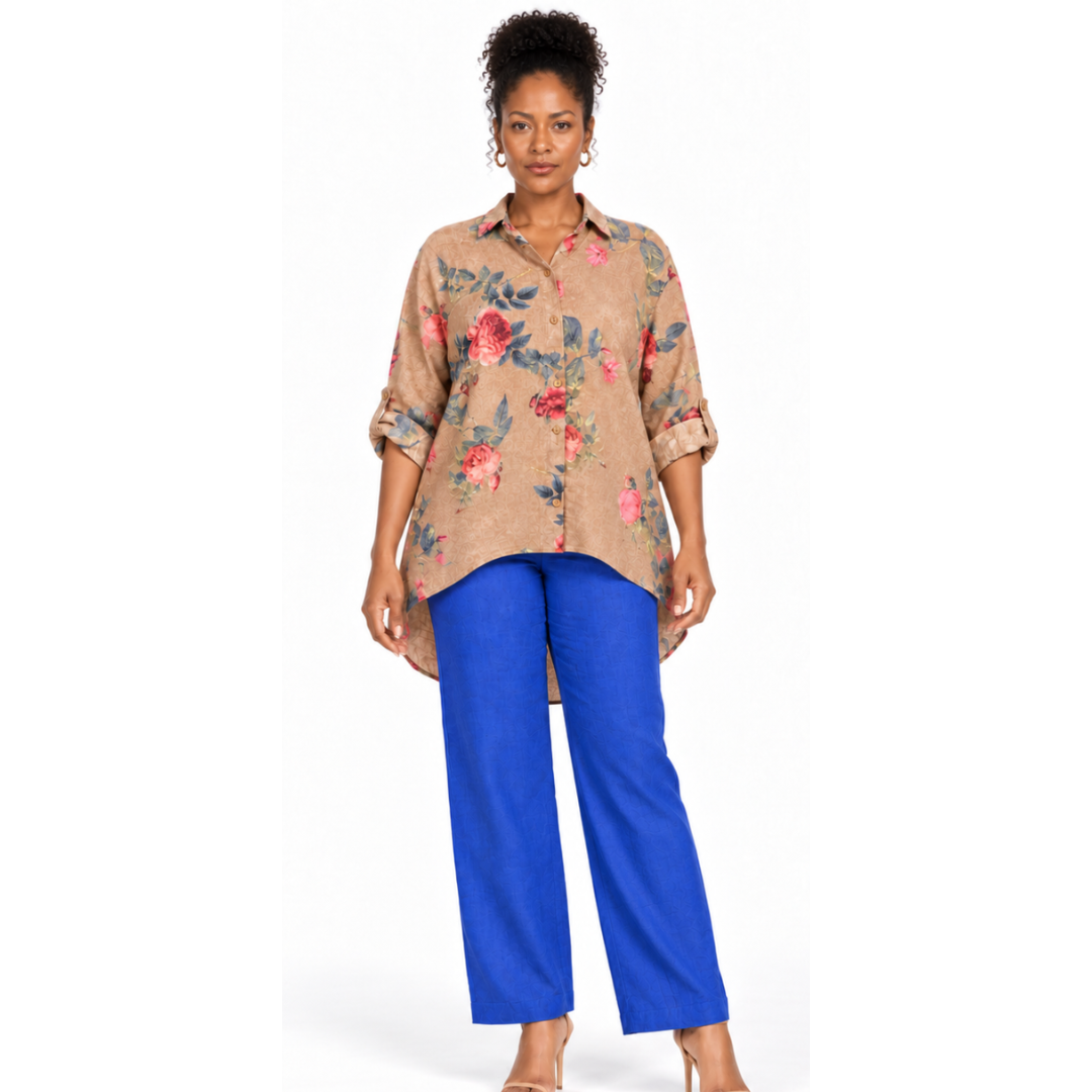 Rosalie Floral Linen Shirt
